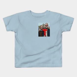 Taskmaster painting - American Gothic stlye Kids T-Shirt
